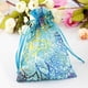 thumbnail image 5 of Toystoory Paquete de 100 bolsas de regalo de Organza con cordón de malla de Coral, bolsas de regalo transpirables para bodas y vacaciones, suministros Almacenamiento y organización del hogar Azul Toystoory HA010041-01, 5 of 6