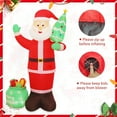 thumbnail image 3 of DAKIMOE Christmas Inflatables Christmas Outdoor Decor 8 Ft Santa Decorations, 3 of 8