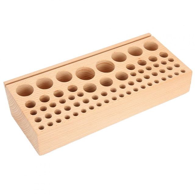 Oubit DIY Leather Shelf,68 Holes Leather Tool Leather Tool Stand Drilling Storage Box True Excellence