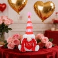 thumbnail image 4 of Valentine's Day Decorations Set - Plush Swedish Tomte Figurines with Heart Hat for Home Table, Mantel, Tiered Tray, Shelf Decor & Sweet Valentine's Day Gifts, 4 of 4