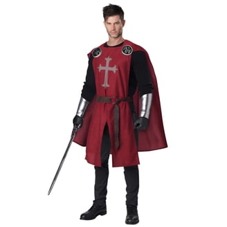 Widmann Milano Medieval Costume - Prince/King/Soldier Fancy Dress With Tunic, Cape, Belt, Boot Sleeves