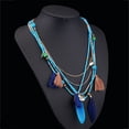 thumbnail image 5 of Necklaces & Pendants Fashion Jewelry Layer Chain Handmade Beaded Bohemian Feather Necklace with Craft, 5 of 5