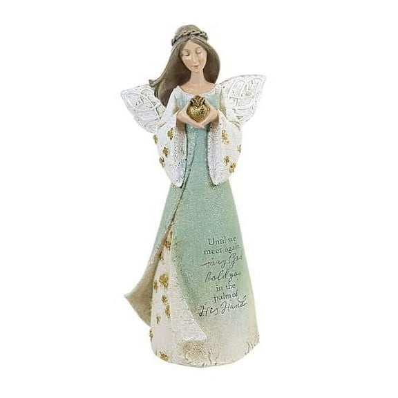 Roman Irish Angel, 8.25-inch Height, Resin, Stone Mix, Home, Tabletop D√©cor