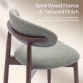 thumbnail image 3 of AFO Set of 6 Upholstered Dining Chair, Modern Wooden Kitchen Side Chair with Padded Seat for Dining Room and Café, Green, 3 of 13