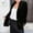 Black, variant on Summer Saving Clearance AXXD Women's Winter Coats Retro Loose Solid Color Long Sleeve Vintage Velvet Coat Jacket Wine Size S(Us:4)