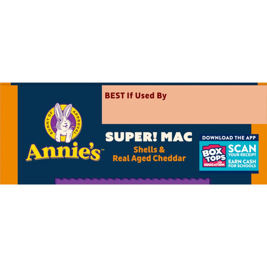 (12 pack) Annie's Super! Mac, Macaroni And Cheese, Shells and Real Aged Cheddar, 6 oz