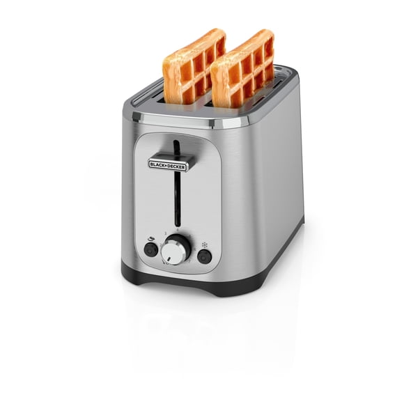 Black+Decker Tostadora de Pan 2 Rebanadas con 7 Niveles Ajustables TR1227-0SDLA