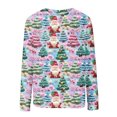 thumbnail image 5 of WXLWZYWL Womens Christmas Sweatshirts Cute Xmas Ugly 3D Graphic Print Sweaters Oversized Long Sleeve Round Neck Pullover Tops, 5 of 5
