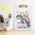 thumbnail image 2 of FORMRS Acrylic Clipboard with Low Profile Clip Standard A4 Letter Size, 12.5" x 9", Colorful Horse Pattern, 2 of 8
