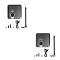 thumbnail image 4 of Langgg Silver Portable Cordless Air Pump For Fast Tyre Inflation And Smart Automatic Shut Off Noise Silver 2Set, 4 of 6