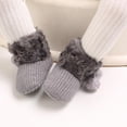 thumbnail image 5 of Oalirro First Walker Baby Boys Girls Shoes Infant Toddler Winter Warm Footwear Bowknot Newborn Prewalker Boots, 5 of 8