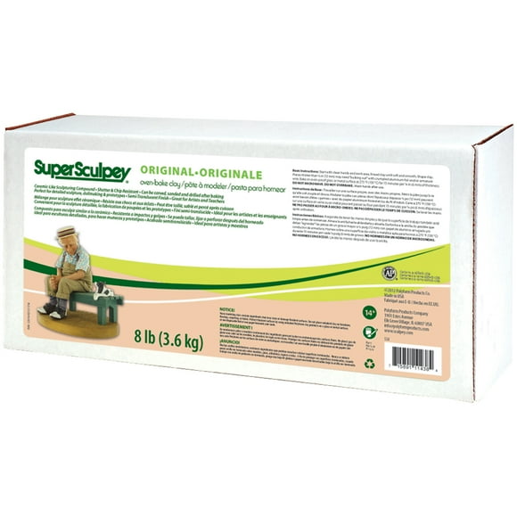 Super Sculpey Polymer Clay 8lb-Beige - SS8