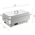 thumbnail image 2 of Zzistar Commercial Electric Chafing Dish Buffet Set, 9QT Food Servers and Warmers, Stainless Steel Catering Food Warmers with Temperature Control Display for Party, 2 of 6