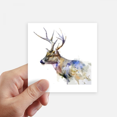 thumbnail image 1 of Reindeer Animal Artistic Effect Colourful Sticker Square Waterproof Stickers Wallpaper Car Decal, 1 of 1