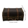 thumbnail image 2 of SWETRACE Wood Jewelry Case Coffee Iron Pu Retro Style For Photographers And Collectors 1Pack, 2 of 8
