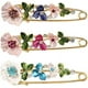 thumbnail image 1 of Zhuge 3 piezas de broches decorativos de seguridad con forma de flor de cristal, broches con clip para ropa, bufandas, chal y botones, 1 of 5