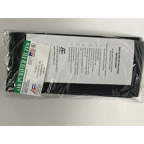 6 PACK Carbon HEPA Pre-Filter for Honeywell and Vicks HRF-B1 HRF-B2