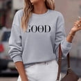 thumbnail image 6 of Women's Hoodless Sweatshirt Casual Long Sleeve Graphic Pullover Tops Stylish Crew Neck Tee for Women, 6 of 9