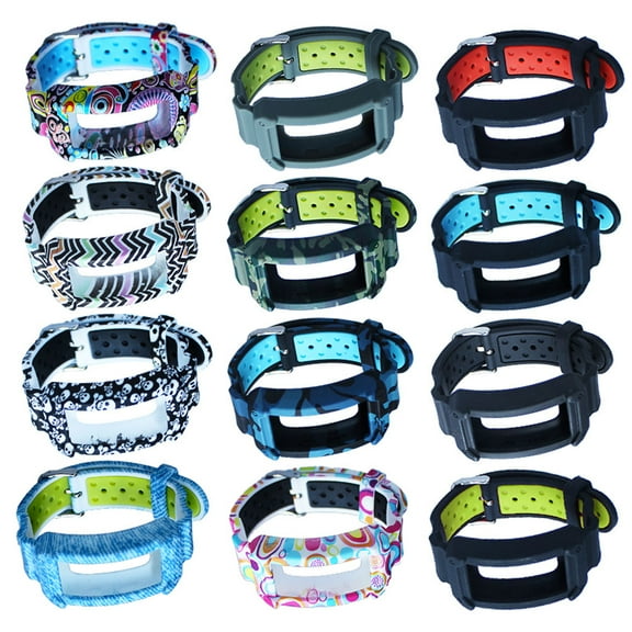 TAILTOSS Stylish Green Wristband for Watch Silicone Replacement Strap Easy to Adjust and Wear