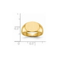 thumbnail image 5 of 14K Yellow Gold Ring Band Signet 9.5x12.0mm Open Back, 5 of 5
