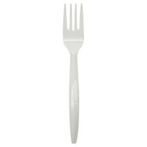 Karat Polypropylene Plastic Medium-Heavy Weight Disposable Forks, White, 1000 Count