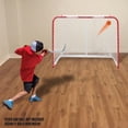 thumbnail image 5 of But de hockey de rue Warrior en acier 54" – 54" x 44" x 20" – Mailles robustes – Idéal pour le jeu intérieur ou extérieu, 5 of 5