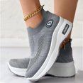 thumbnail image 4 of Vedolay Sneakers Women Shoes For Women Walking Wide Fashion Flat Leisure Shoes,Gray 6.5, 4 of 5