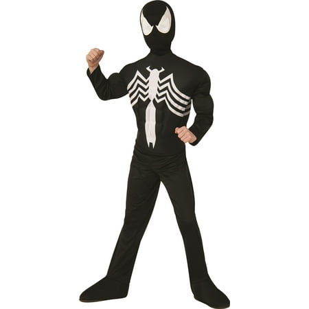BLACK SUITED DELUXE SPIDER-MAN MUSCLE CHILD COSTUME