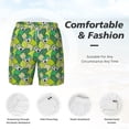 thumbnail image 5 of Sigee Cartoon Koala Bear and Leaf Print Mens Swim Trunks with Compression Liner Quick Dry Swim Stretch Beach Shorts with Pockets,S-3XL, 5 of 7