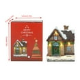 thumbnail image 5 of Resin Christmas Scene Village Houses Town with Warm White LED Light Battery Operate Christmas Collectible Buildings Ornamnet Gift, 5 of 6