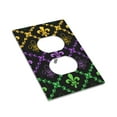 thumbnail image 3 of Kll Mardi Gra Geometric Wall Plate,Gloss Finish,Standard Size 1 - 5" X 3", Polycarbonate Thermoplastic,Electric Receptacle Plug Covers, 3 of 8