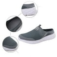 thumbnail image 7 of Huesdet Mens Walking Shoes, Lightweight Breathable Shoes Work Workout Athletic Sport Trainers Simple Solid Color Mesh Hollowed Out Convenient Slip On(White,10), 7 of 7
