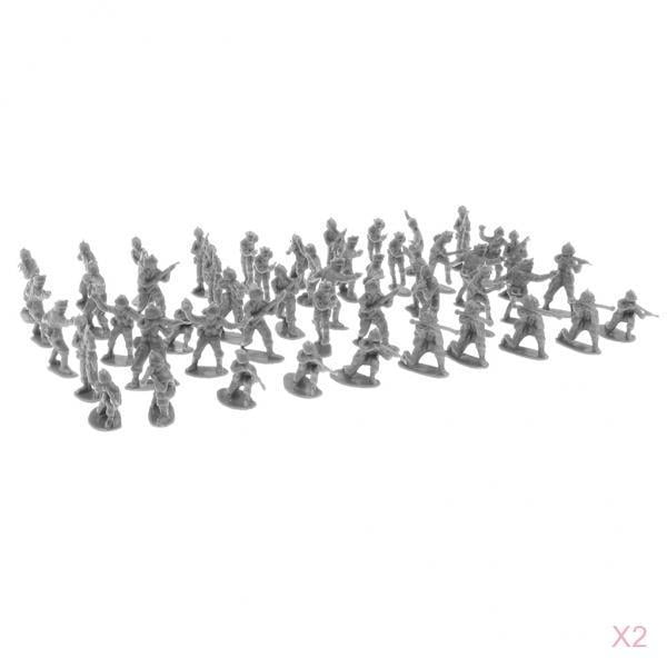 Figuras de acción Zulema 200 paquetes de Mini soldados del ejército de plástico