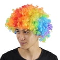 thumbnail image 2 of Pink Curly Afro Wig - Fun Costume Accessory for Parties, Cosplay, and Events, 2 of 2