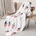thumbnail image 3 of Sikiie Umbrella Cat Cozy Flannel Fleece Throw Blanket: Lightweight & Thick for All Seasons - Perfect for Women, Men, & Kids"60"x50", 3 of 6