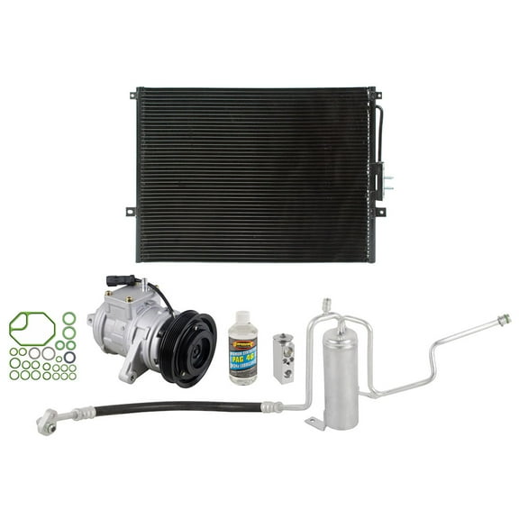 A/C Kit w/ AC Compressor Condenser & Drier For Jeep Grand Cherokee 4.0L 6-Cyl 2002 2003 WJ - BuyAutoParts