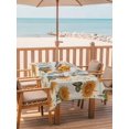 thumbnail image 2 of 54x80 Inch Outdoor Tablecloth with Umbrella Hole Zipper Rectangle Sunflower Autumn Rectangular Tablecloths Outside Waterproof Fall Farmhouse Botanical Floral Patio Table Cloth Cover for Picnic Party, 2 of 8