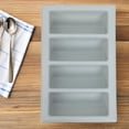 thumbnail image 4 of GOOHOCHY Caja Organizadora De Cubiertos Con Claro Para Cocina Con 4 Compartimentos De Plástico, 4 of 8