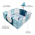 thumbnail image 3 of Corral Para Bebe Corralito De Juegos Portatil Plegable Infantil Azul, 3 of 4