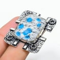 thumbnail image 2 of Natural K2 Azurite Gemstone Handmade 925 Sterling Silver Ring Size 11.5, 2 of 2
