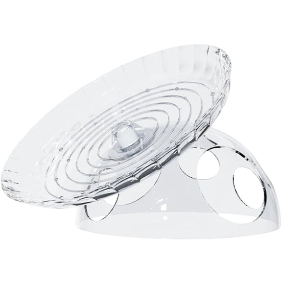 Hamster Exercise Wheel, Silent Running Pet Wheel for Hamsters Gerbils and Small Animals, Transparent Flying Saucer Design, Cage Accessory