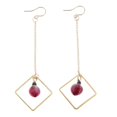 thumbnail image 4 of lionlar 2 Pcs Boucles d'Oreilles Carrées en Résine pour Femmes, 4 of 9