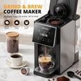 thumbnail image 3 of AIRMSEN 3-In-1 Single Serve Coffee Maker with Grinder, K Cup Coffee Maker Compatible with Beans and Grounds, Pod Coffee Machine with 6 Grind Levels & 6-14oz Cup Sizes, BPA-Free, 3 of 11