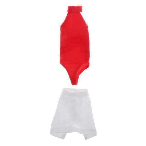 Camiseta Sin Mangas Con Cuello Halter Para Mujer Mini Falda 1/6 Sunnimix 12 pulgadas 2 piezas