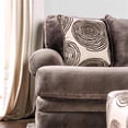 thumbnail image 6 of Furniture of America Sheryl Transitional Microfiber Loveseat in Brown, 6 of 7