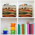 thumbnail image 6 of Yayeee Canvas Storage Basket with Handles for Shelves Fabric Bins Closet Organizer, Abstract Desert Pattern, 6 of 8