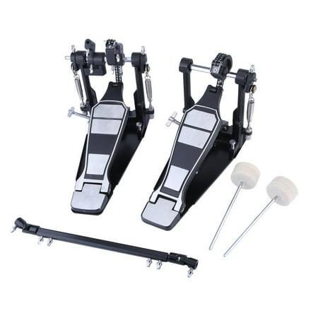 Classic Drum Pedal Dual Foot Kick Pedal Beater Singer Tension Spring And Single Chain Drive Percussion Instrument Accessories