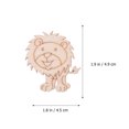 thumbnail image 2 of GOOHOCHY  10 Pcs Painted Lion Model Decorating Crafts Unfinished Child, 2 of 8