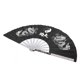 thumbnail image 1 of Ventilador Plegable ANGGREK Estilo Chino Acero Inoxidable Negro 64 x 35 cm, 1 of 8