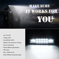 thumbnail image 3 of Mistaha 6-Inch Dual-Row Mixed Light Bar with Flood & Spot Beam, Die-cast Aluminum Shell, 60W LED Power, 6000K Color Temp, IP67 Waterproof - Single Pack, 3 of 6
